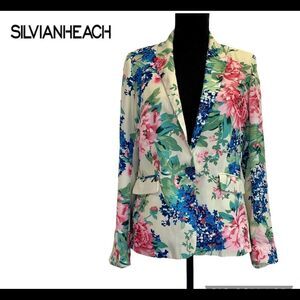 SILVIAN Heach floral Lenard Blazer Sz S